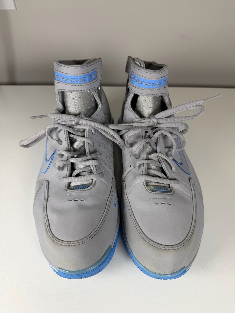 Nike Air Zoom Huarache 2K4 Wolf Gray Uni Blue SKU 308475-002 US Men’s Size 10.5